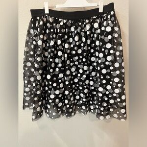 Lane Bryant polka dot tulle skirt (reposhed from @abinerpage)